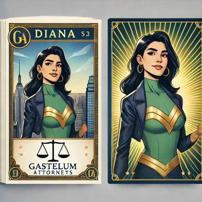 A card game with the image of diana.