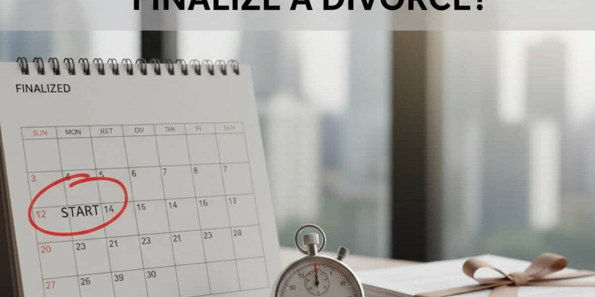 Calendar and stopwatch indicating divorce timeline.