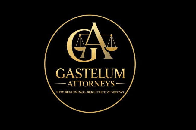 Gastelum Attorneys logo with gold accents Gastelum Attorneys Las Vegas divorce and family law firm logo