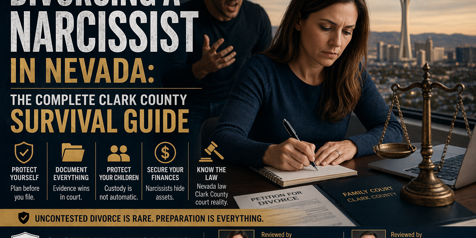 divorcing a narcissist in Nevada — Clark County guide