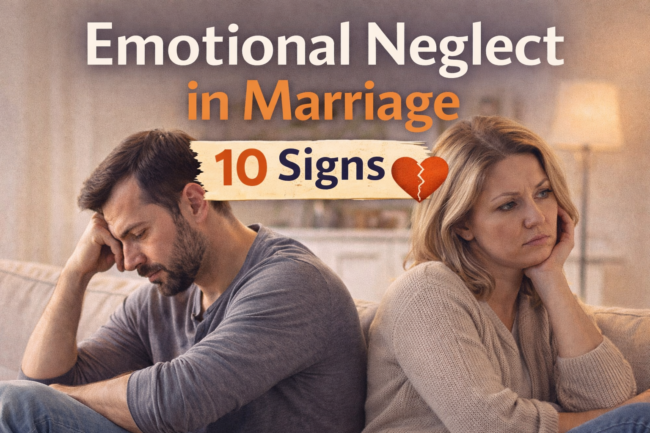 emotional neglect in marriage — 10 signs 2026